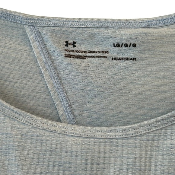 Under Armour Women's Light Blue Top Large - Picture 2 of 7